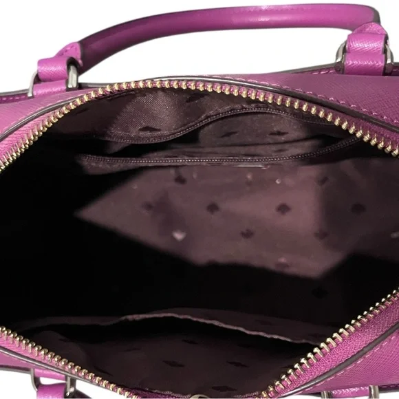 Kate Spade Vibrant Purple Satchel Handbag Purse - Picture 3 of 4